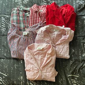 Lot of 6 Sleepy Jones Women’s Assorted Pajamas  Top & Bottoms Dress Size Medium